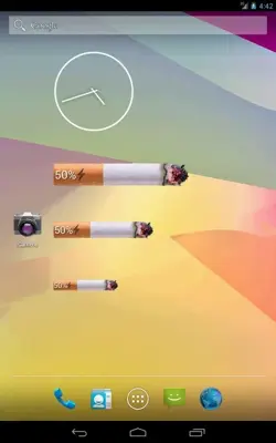 Cigarette Battery Widget android App screenshot 1